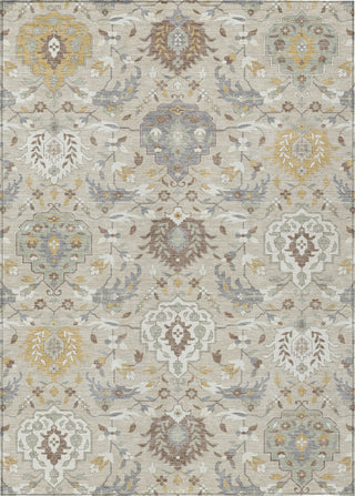 Piper Looms Chantille Damask ACN1026 Beige Machine Washable Area Rug main image
