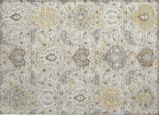 Piper Looms Chantille Damask ACN1026 Beige Machine Washable Area Rug Scatter Main Image