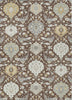 Piper Looms Chantille Damask ACN1026 Brown Machine Washable Area Rug main image