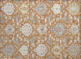 Piper Looms Chantille Damask ACN1026 Copper Machine Washable Area Rug Scatter Main Image