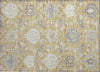 Piper Looms Chantille Damask ACN1026 Gold Machine Washable Area Rug Scatter Main Image