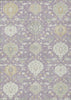 Piper Looms Chantille Damask ACN1026 Lavender Machine Washable Area Rug main image