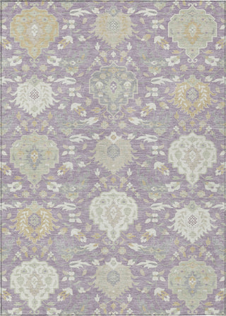 Piper Looms Chantille Damask ACN1026 Lavender Machine Washable Area Rug main image