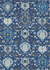 Piper Looms Chantille Damask ACN1026 Navy Machine Washable Area Rug main image
