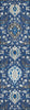 Piper Looms Chantille Damask ACN1026 Navy Machine Washable Area Rug Runner Main Image