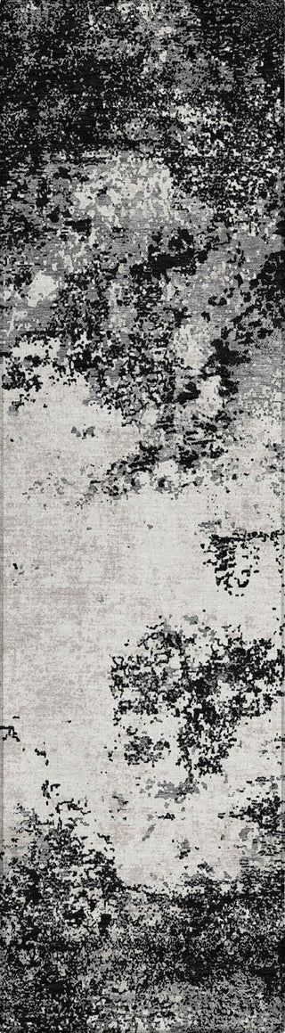 Piper Looms Chantille Modern ACN1027 Black Machine Washable Area Rug Runner Main Image