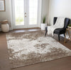 Piper Looms Chantille Modern ACN1027 Brown Machine Washable Area Rug Lifestyle Image Feature