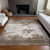 Piper Looms Chantille Modern ACN1027 Brown Machine Washable Area Rug Lifestyle Image Feature
