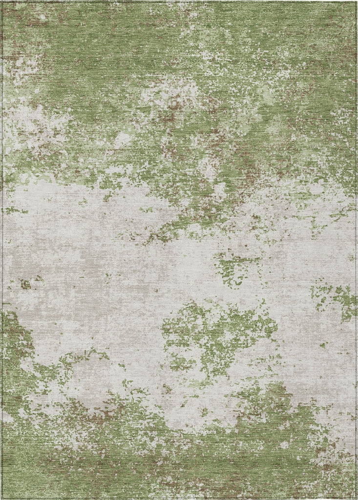 Piper Looms Chantille Modern ACN1027 Green Machine Washable Area Rug main image