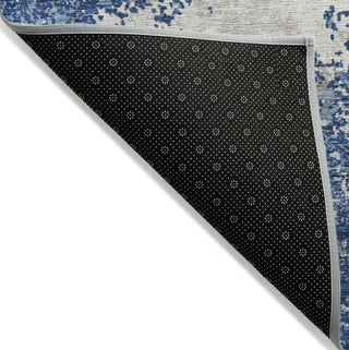 Piper Looms Chantille Modern ACN1027 Navy Machine Washable Area Rug Backing Image