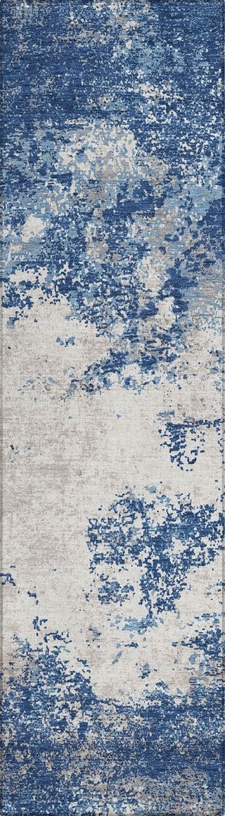 Piper Looms Chantille Modern ACN1027 Navy Machine Washable Area Rug Runner Main Image