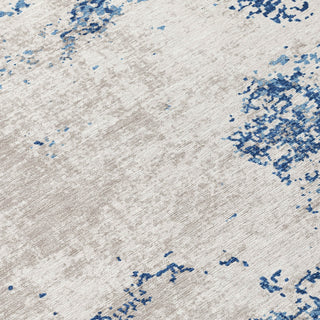 Piper Looms Chantille Modern ACN1027 Navy Machine Washable Area Rug Swatch Image