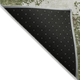 Piper Looms Chantille Modern ACN1027 Olive Machine Washable Area Rug Backing Image