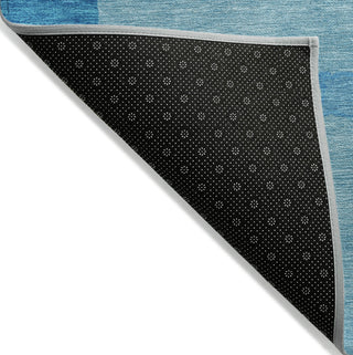 Piper Looms Chantille Abstract ACN1028 Aqua Machine Washable Area Rug Backing Image