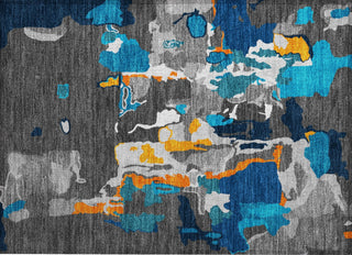 Piper Looms Chantille Abstract ACN1028 Charcoal Machine Washable Area Rug Scatter Main Image