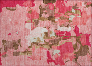 Piper Looms Chantille Abstract ACN1028 Coral Machine Washable Area Rug Scatter Main Image