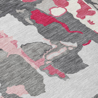 Piper Looms Chantille Abstract ACN1028 Gray Machine Washable Area Rug Swatch Image