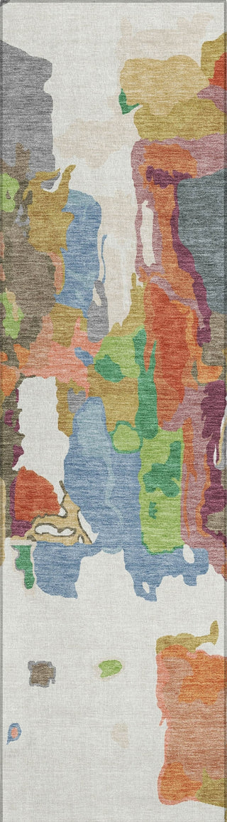 Piper Looms Chantille Abstract ACN1028 Ivory Machine Washable Area Rug Runner Main Image