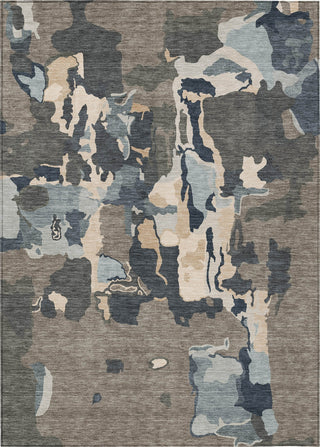Piper Looms Chantille Abstract ACN1028 Taupe Machine Washable Area Rug main image