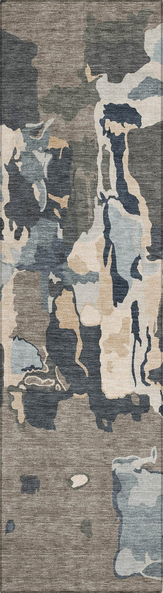 Piper Looms Chantille Abstract ACN1028 Taupe Machine Washable Area Rug Runner Main Image