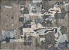 Piper Looms Chantille Abstract ACN1028 Taupe Machine Washable Area Rug Scatter Main Image