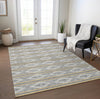 Piper Looms Chantille Geometric ACN1029 Gray Machine Washable Area Rug Lifestyle Image Feature