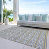 Piper Looms Chantille Geometric ACN1029 Gray Machine Washable Area Rug Outdoor Lifestyle Image Feature