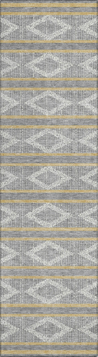 Piper Looms Chantille Geometric ACN1029 Gray Machine Washable Area Rug Runner Main Image