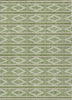 Piper Looms Chantille Geometric ACN1029 Green Machine Washable Area Rug main image