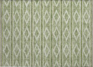 Piper Looms Chantille Geometric ACN1029 Green Machine Washable Area Rug Scatter Main Image
