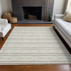 Piper Looms Chantille Geometric ACN1029 Ivory Machine Washable Area Rug Lifestyle Image Feature
