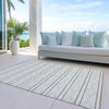 Piper Looms Chantille Geometric ACN1029 Ivory Machine Washable Area Rug Outdoor Lifestyle Image Feature