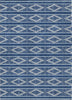 Piper Looms Chantille Geometric ACN1029 Navy Machine Washable Area Rug main image