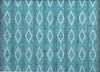 Piper Looms Chantille Geometric ACN1029 Teal Machine Washable Area Rug Scatter Main Image