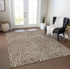 Piper Looms Chantille Swirls ACN1030 Brown Machine Washable Area Rug Lifestyle Image Feature