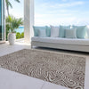 Piper Looms Chantille Swirls ACN1030 Brown Machine Washable Area Rug Outdoor Lifestyle Image Feature