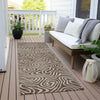 Piper Looms Chantille Swirls ACN1030 Brown Machine Washable Area Rug Runner Outdoor Lifestyle Image Feature