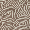 Piper Looms Chantille Swirls ACN1030 Brown Machine Washable Area Rug Swatch Image