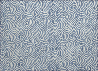 Piper Looms Chantille Swirls ACN1030 Denim Machine Washable Area Rug Scatter Main Image