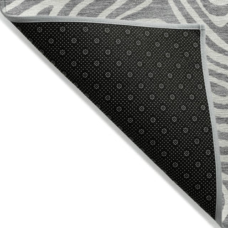 Piper Looms Chantille Swirls ACN1030 Gray Machine Washable Area Rug Backing Image