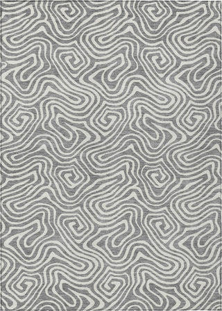 Piper Looms Chantille Swirls ACN1030 Gray Machine Washable Area Rug main image
