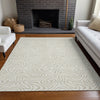 Piper Looms Chantille Swirls ACN1030 Ivory Machine Washable Area Rug Lifestyle Image Feature