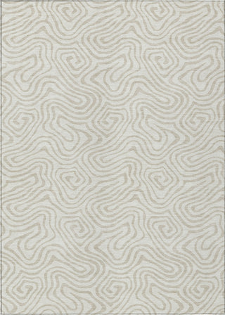 Piper Looms Chantille Swirls ACN1030 Ivory Machine Washable Area Rug main image