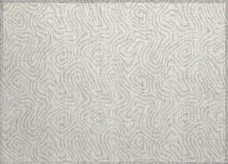 Piper Looms Chantille Swirls ACN1030 Ivory Machine Washable Area Rug Scatter Main Image