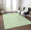 Piper Looms Chantille Swirls ACN1030 Mint Machine Washable Area Rug Lifestyle Image Feature
