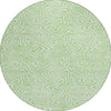 Piper Looms Chantille Swirls ACN1030 Mint Machine Washable Area Rug Round Main Image