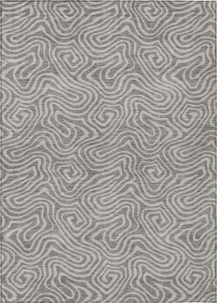 Piper Looms Chantille Swirls ACN1030 Taupe Machine Washable Area Rug main image