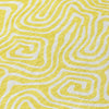 Piper Looms Chantille Swirls ACN1030 Yellow Machine Washable Area Rug Swatch Image