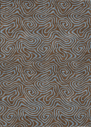 Piper Looms Chantille Swirls ACN1031 Brown Machine Washable Area Rug main image