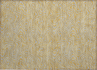 Piper Looms Chantille Swirls ACN1031 Gold Machine Washable Area Rug Scatter Main Image